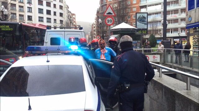 Cinco detenidos en la batalla campal entre los hinchas del Marsella y el Athletic