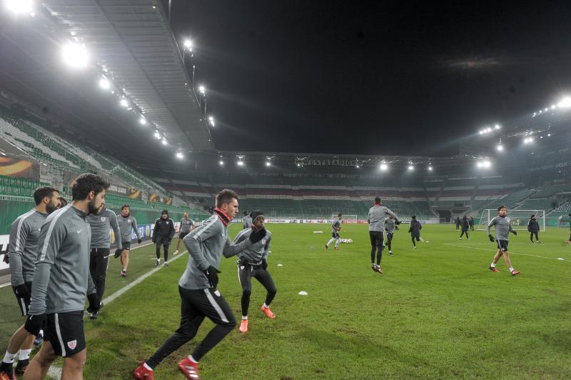 El Athletic se entrena en Viena