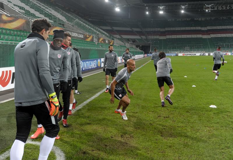 El Athletic se entrena en Viena