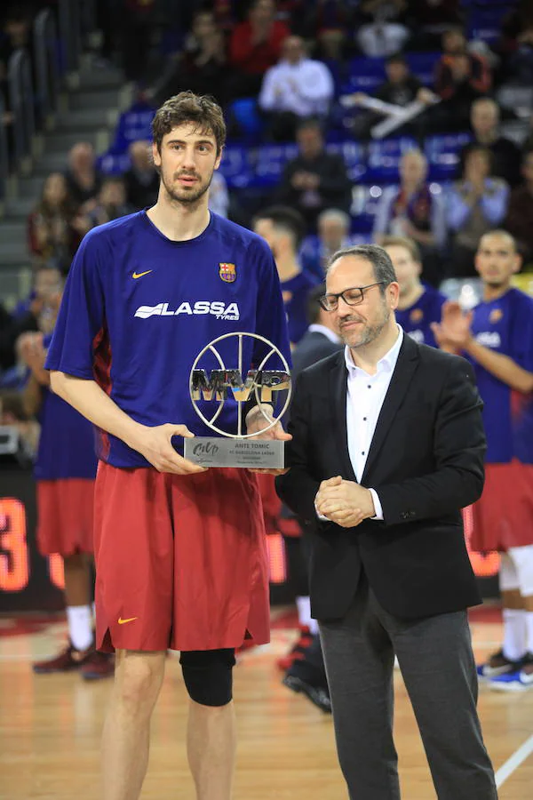 La victoria del Bilbao Basket en Barcelona, en imágenes