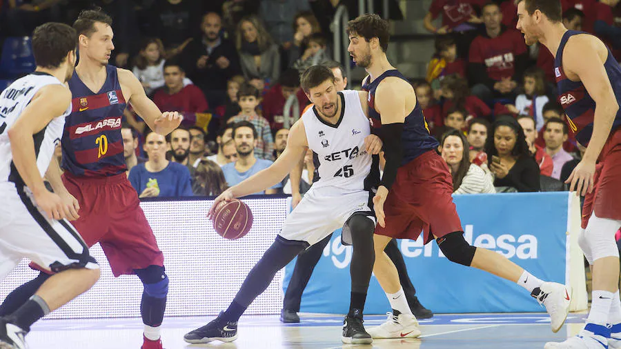 La victoria del Bilbao Basket en Barcelona, en imágenes