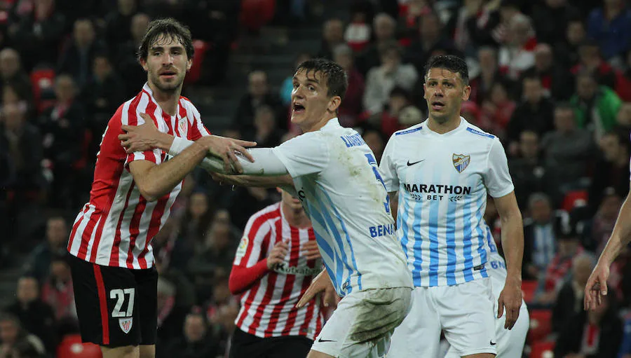 Las mejores imágenes del partido entre Athletic y Málaga de la Liga Santander 2017