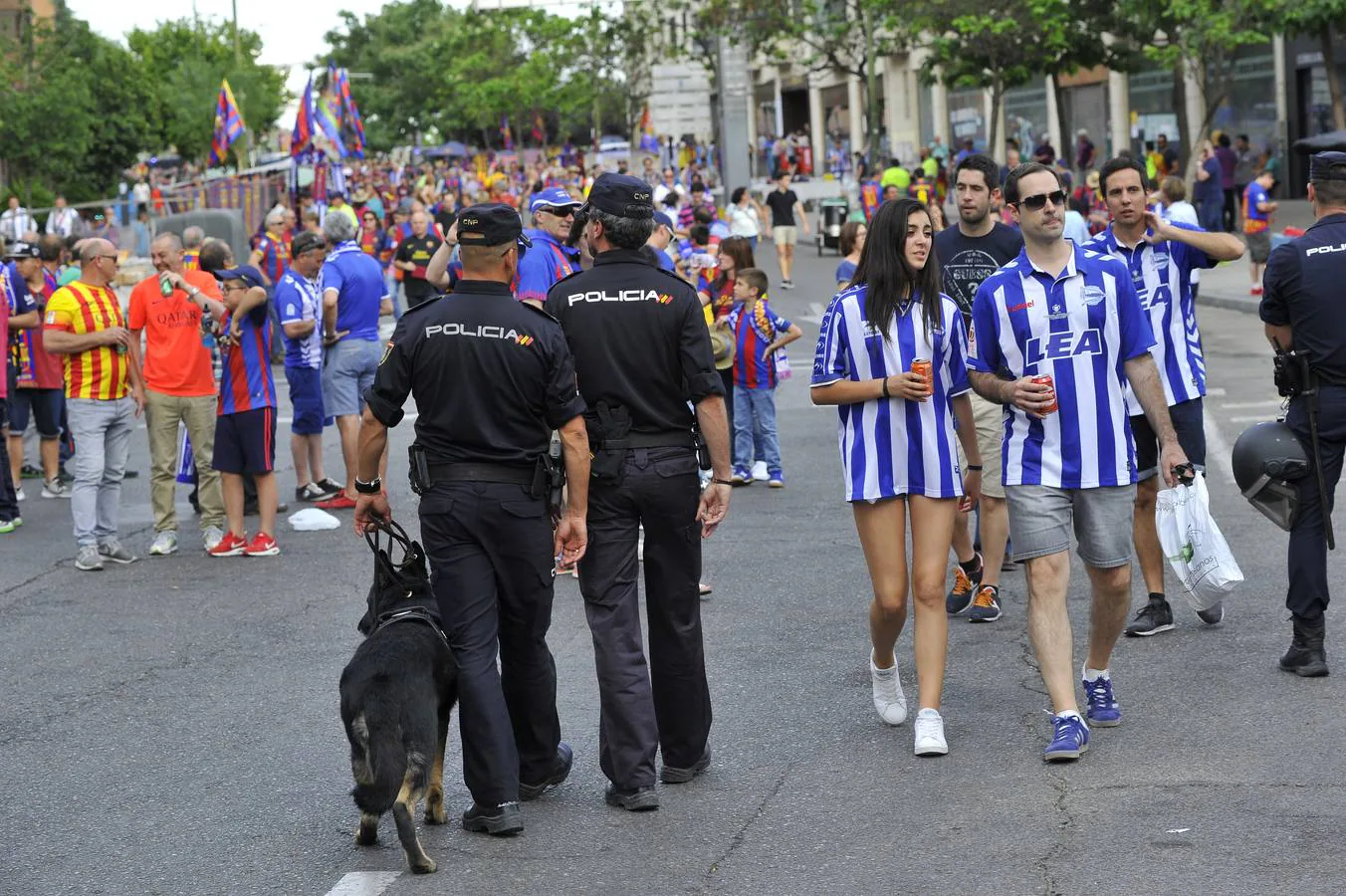 Fuertes medidas de seguridad en la Copa del Rey 2017