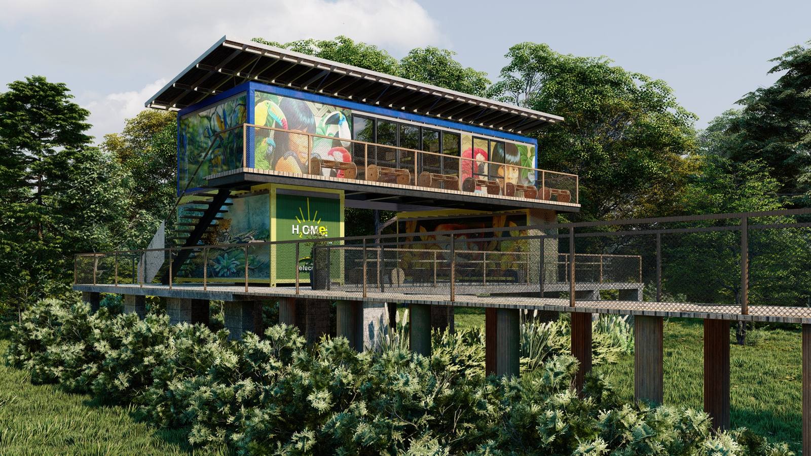 Diseño en el Amazonas del proyecto H2OME en Brasil.